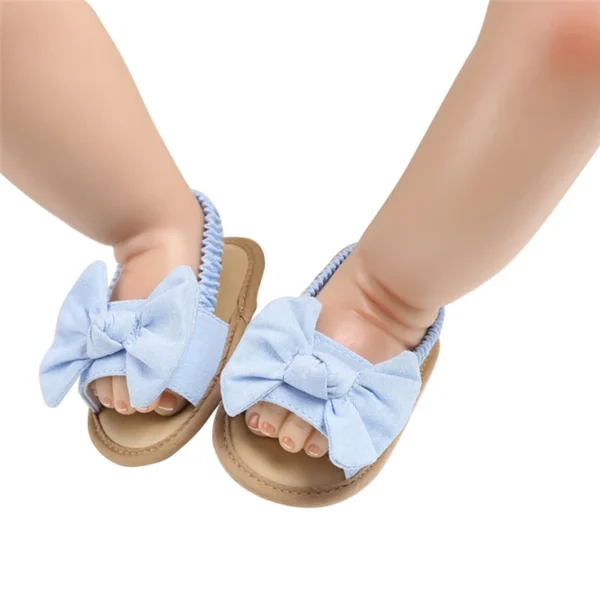 0-18M Summer Newborn Baby Girls Boys Sandals Shoes Butterfly Flat With Heel Soft Cork Shoes 4 Colors - Image 6