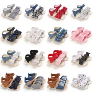 Summer Fashion Newborn Baby Girls Princess Shoes Prewalker Toddler Summer Sandals Beach Shoes Slipper First Walker