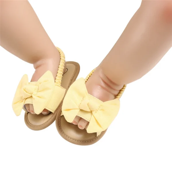 0-18M Summer Newborn Baby Girls Boys Sandals Shoes Butterfly Flat With Heel Soft Cork Shoes 4 Colors - Image 3