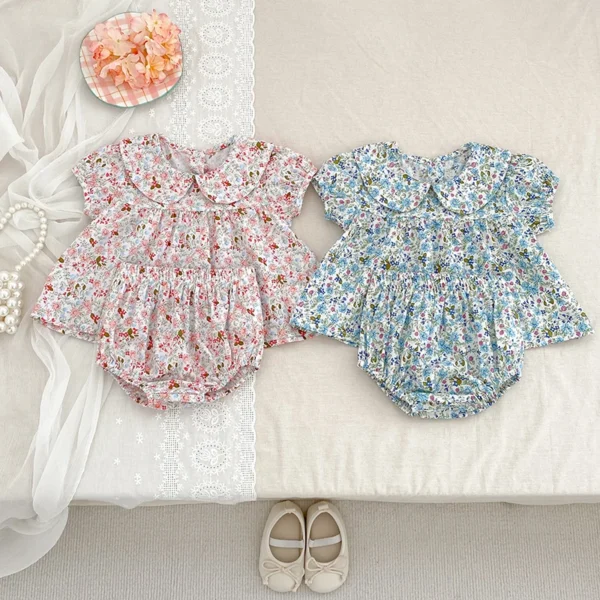 New Baby Clothes Sets Summer Toddler Girl Strap Suits Cotton Printing Baby Girls Tops Tee and Shorts Infant Fashion Newborn Sets - Image 6