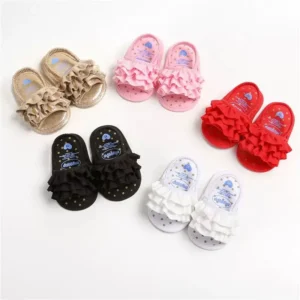Fashionable Spring and Summer Baby Girl Princess Sandals Lightweight Breathable Soft Soled Summer Baby Slippers Walking Shoes
