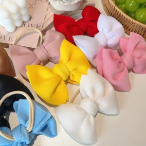 Baby Girl Bows Headband Newborn Turban Big Hairband Accessory Kids HairBand Outdoor Toddler Children HeadWrap Hair Accessories