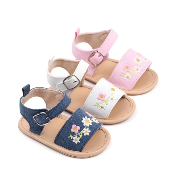 Baby Girl Summer Sandal High Quality TPR Anti-slip Hot Selling 11CM/12CM/13CM for Newborn Baby Girl 0-9-18 Months 2023NewFashion - Image 4