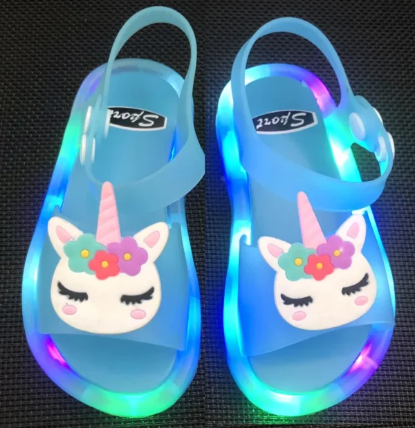 Summer Children Boys and Girls Cartoon Animals Sandal Shoes Kids Lighted Baby Soft Lightweight Fashion Cute Beach Shoes 1-4 year - Image 6