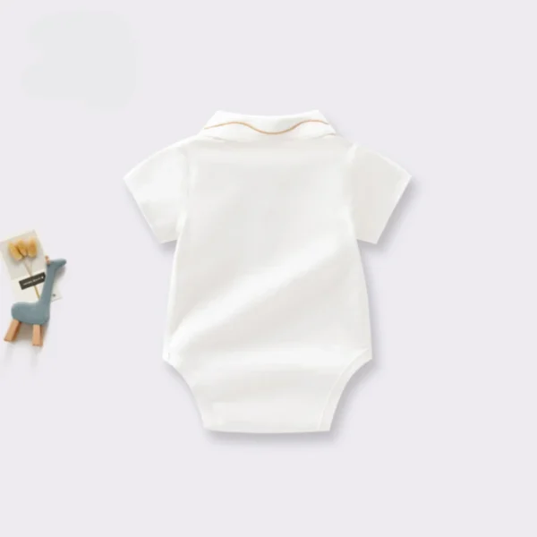 DGUKYM Summer Baby Girl Romper Clothing for Newborns Thin Short Sleeved Wrap Jumpsuit Crawling Baby Boy Clothes 11151 - Image 2