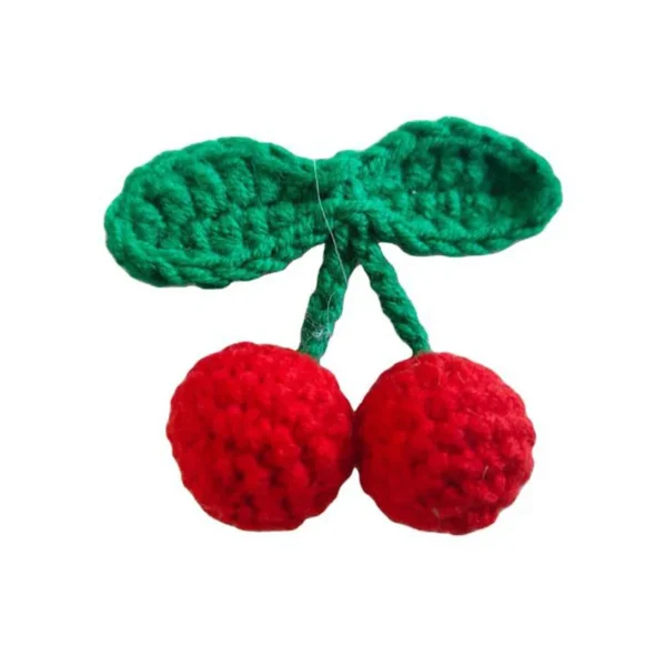 2Pcs/lot New handmade cherry hair clip baby hair accessory - Image 2