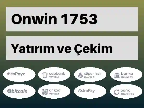 Onwin Mobil Para yatırma ve çekme 1753